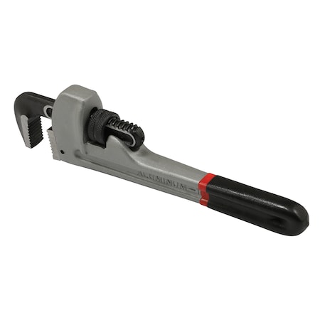 Prime-Line 10 in. Pipe Wrench, Cast Iron Head with Aluminum Rubber Coated Handle Single Pack RP77381
